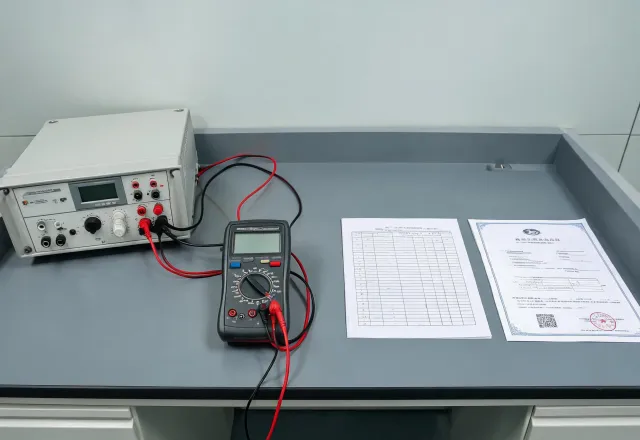 Calibration bench for a handheld digital multimeter